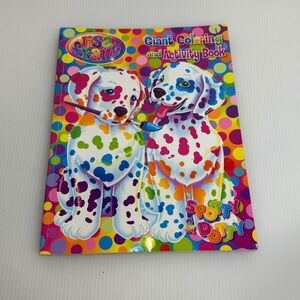 Lisa Frank Giant Coloring Activity Book Spotty Dotty Vintage Puppy Colorful